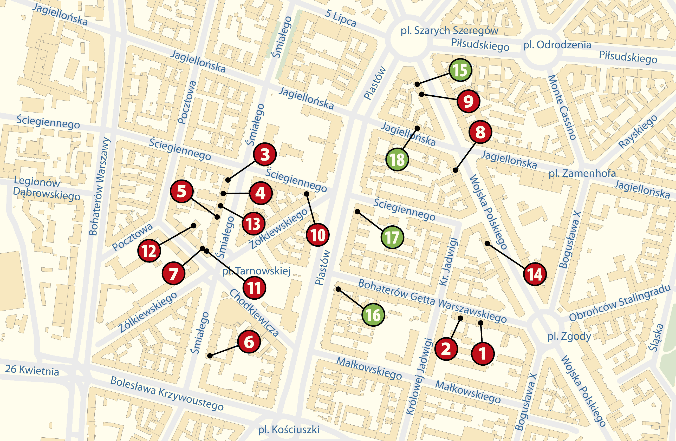mapka STBS dom dla studenta 2018 05 21